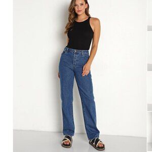 NWOT Rollas Classic Straight Jean Beverly Blue Size 26